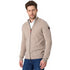 Herr in einer Strickjacke aus Merino mit 2 wege Zip