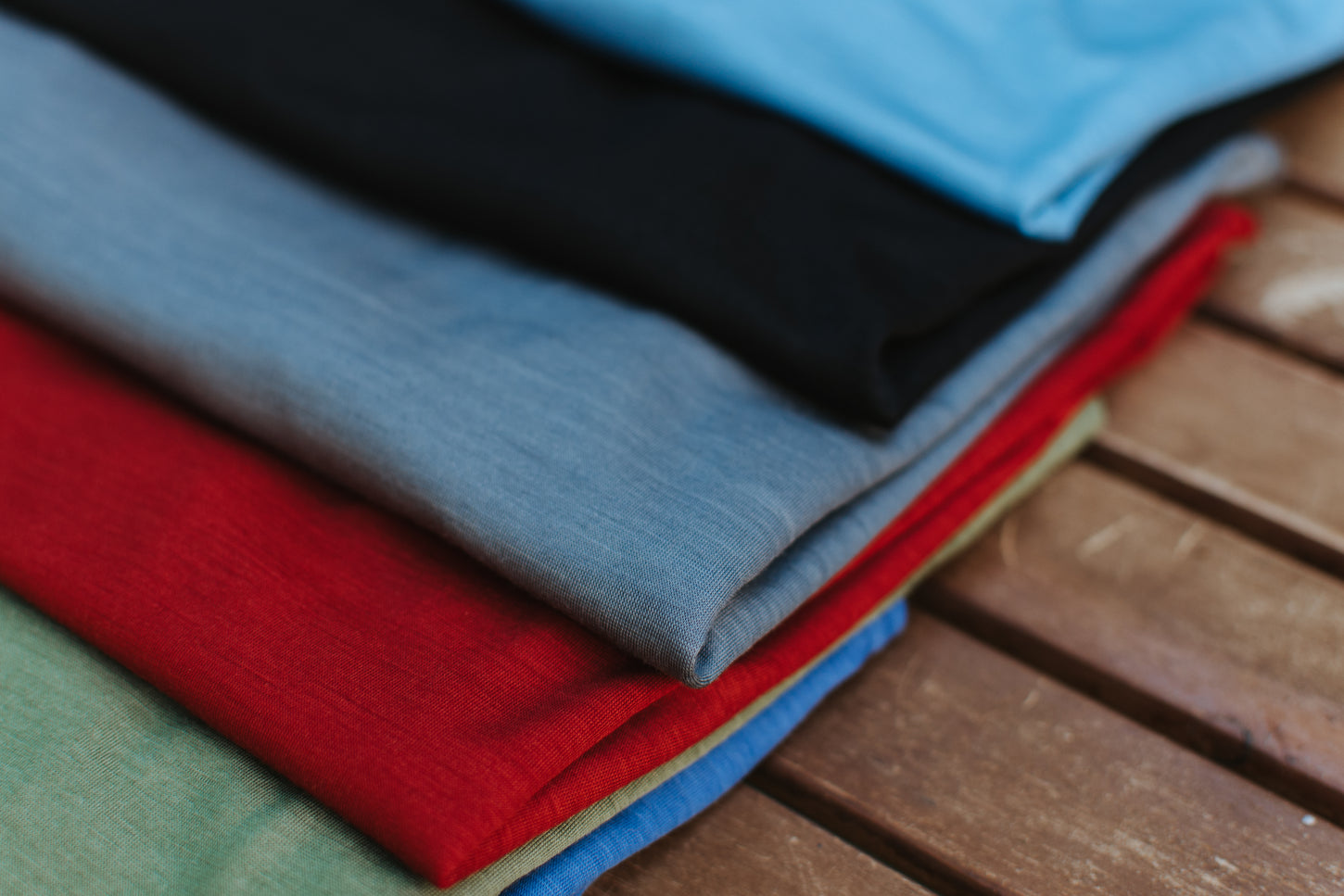 Merino T-Shirts in vielen verschiedenen Farben