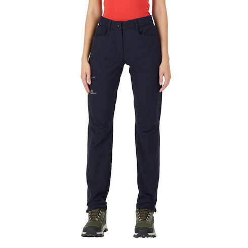 Damen Trekkinghose in Navy Blau mit Merino Inside