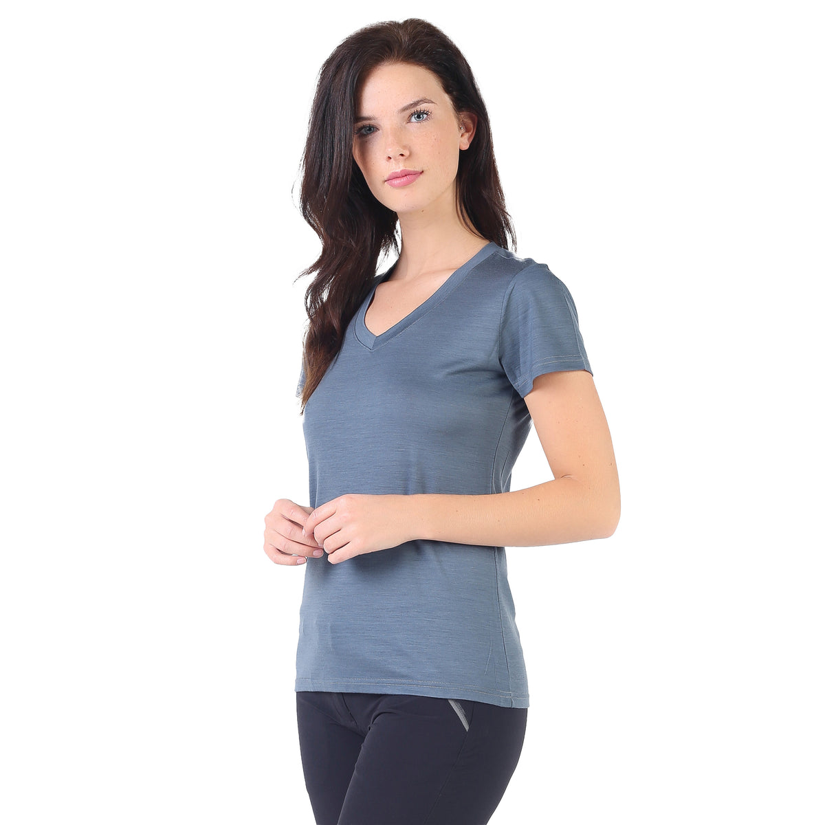 Merinoshirt aus Merinowolle in grau