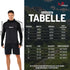 GrĂśĂentabelle fĂźr Herren Seamless Sport Jacke aus Merinowolle