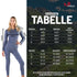 Größentabelle für Langarmshirt aus 100 Prozent Merinowolle für Damen