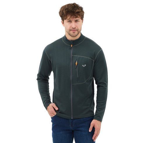Merino Jacke - HYBRID - 100% Merinowolle (Zip)