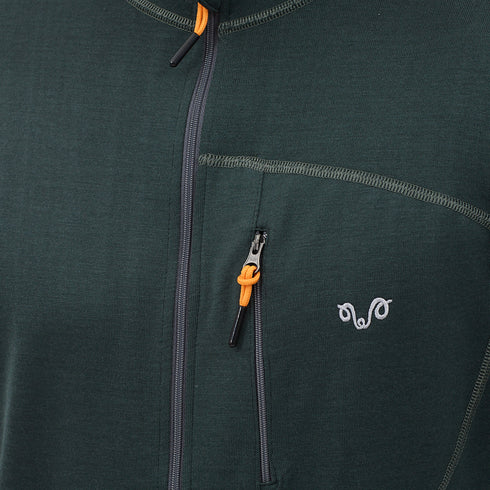 Merino Jacke - HYBRID - 100% Merinowolle (Zip)