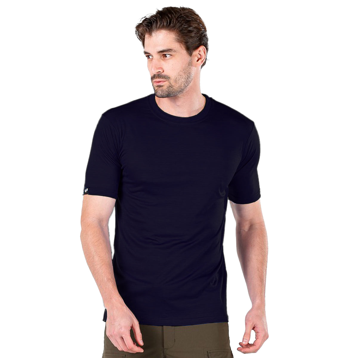 Merinoshirt Herren in der Farbe navy