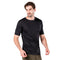 Herr in Schwarzem Merino T-Shirt
