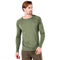 Merino Langarmshirt in dunkelgrĂźn