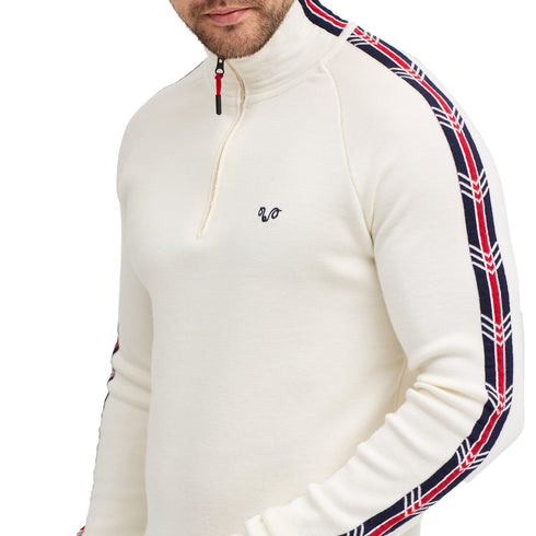 Merino Pullover Herren - NOYAN - 100% Merinowolle 1/4 (Zip)