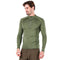 Merino Langarm in dunkelgrĂźn und Zip