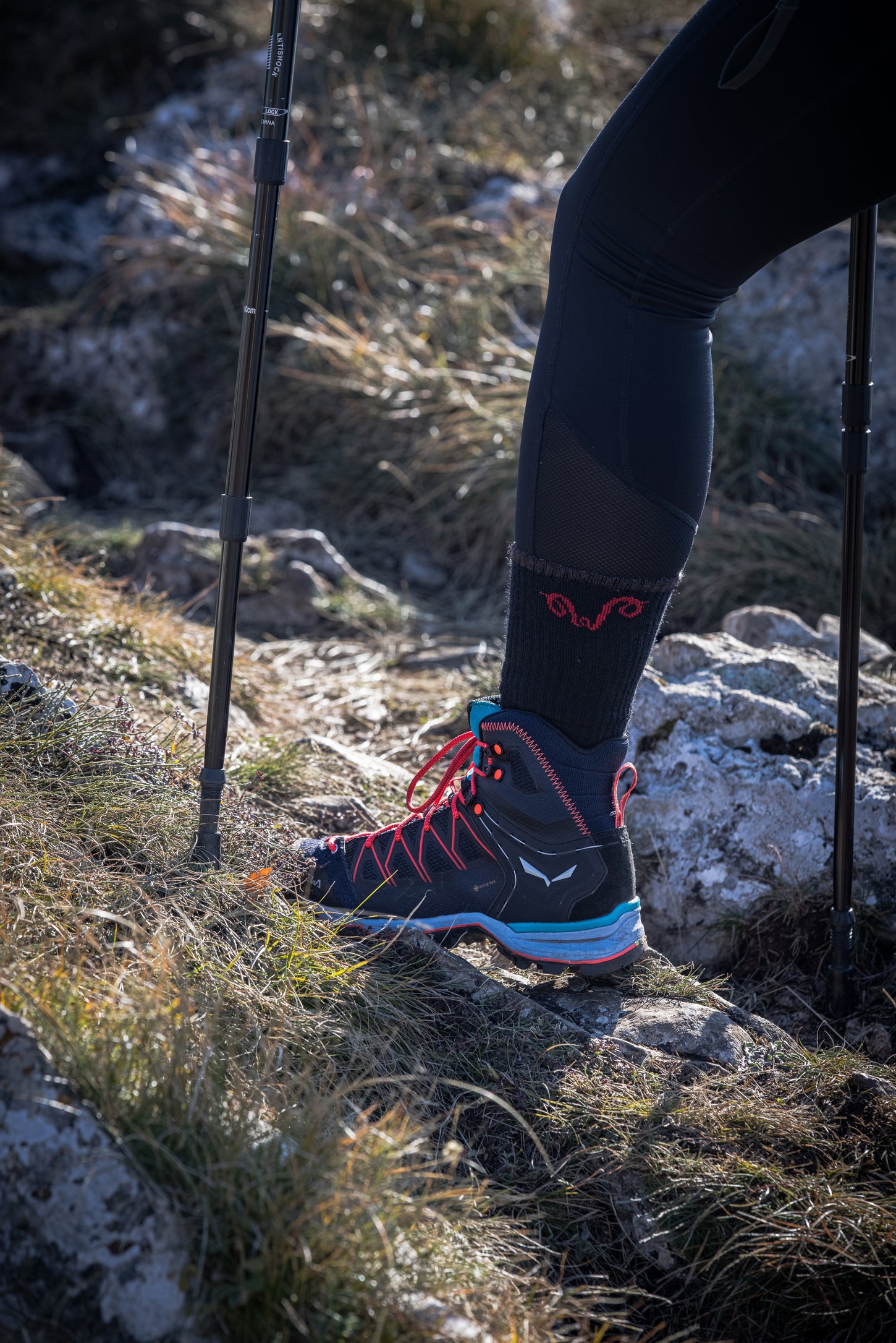 Merino Wandersocken von Woolona