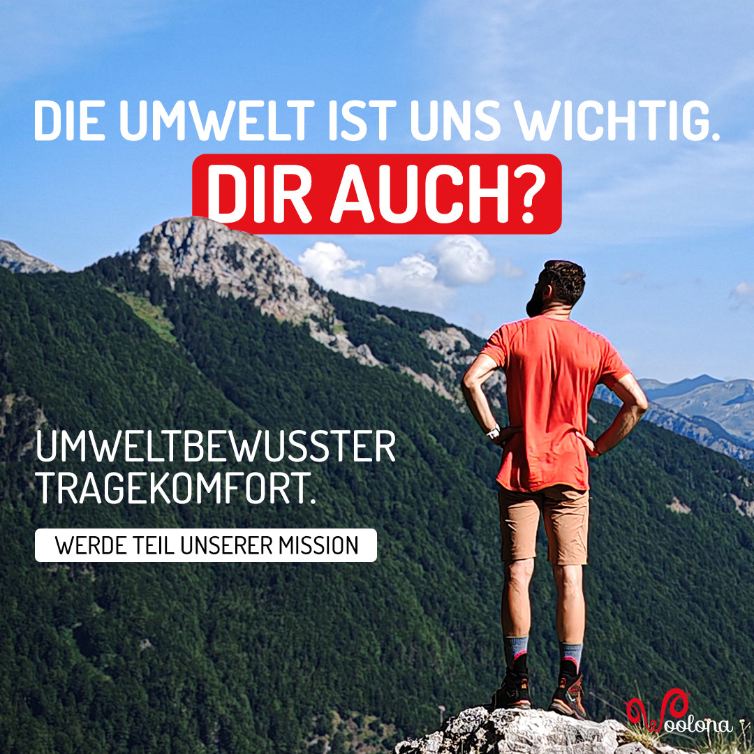 Umweltbewusster Tragekomfort Mann in Merino T-Shirt in Orange