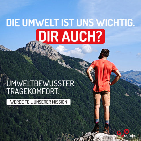 Umweltbewusster Tragekomfort Mann in Merino T-Shirt in Orange