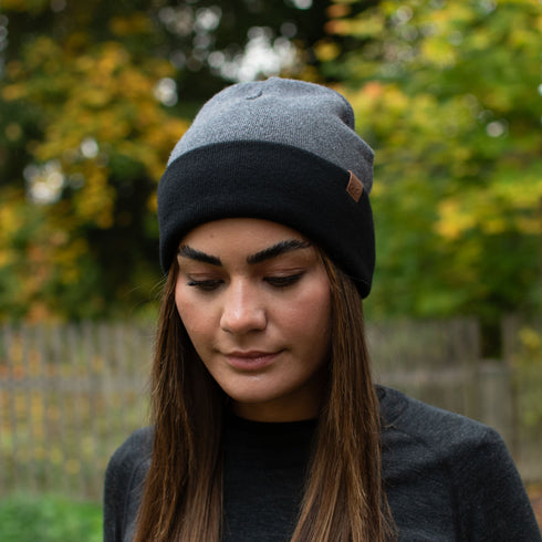 Wendbare 2in1 Mütze - 100% Mulesingfreie Merinowolle – Reverse - Nachhaltig & Warm