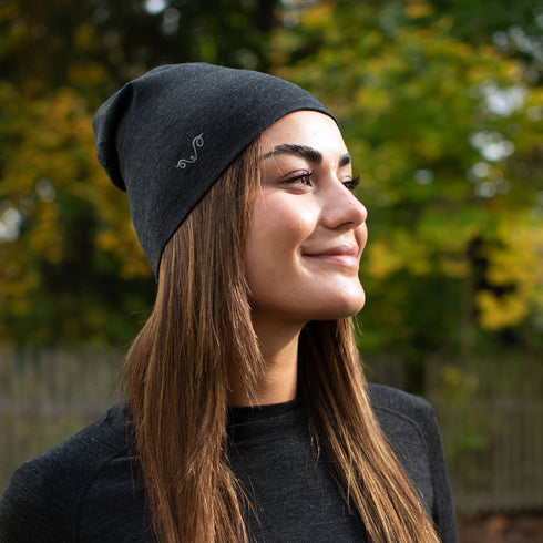 Beanie Mütze Merinowolle - 100% Merinowolle