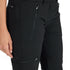 Damen Outdoorhose Merino Inside in der Farbe schwarz mit Hosen- und Beintasche.