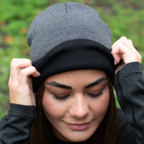 Wendbare 2in1 Mütze - 100% Mulesingfreie Merinowolle – Reverse - Nachhaltig & Warm