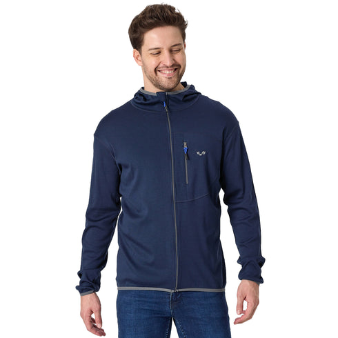 Hoodie - MAESTRO - 100% Merinowolle (Zip)