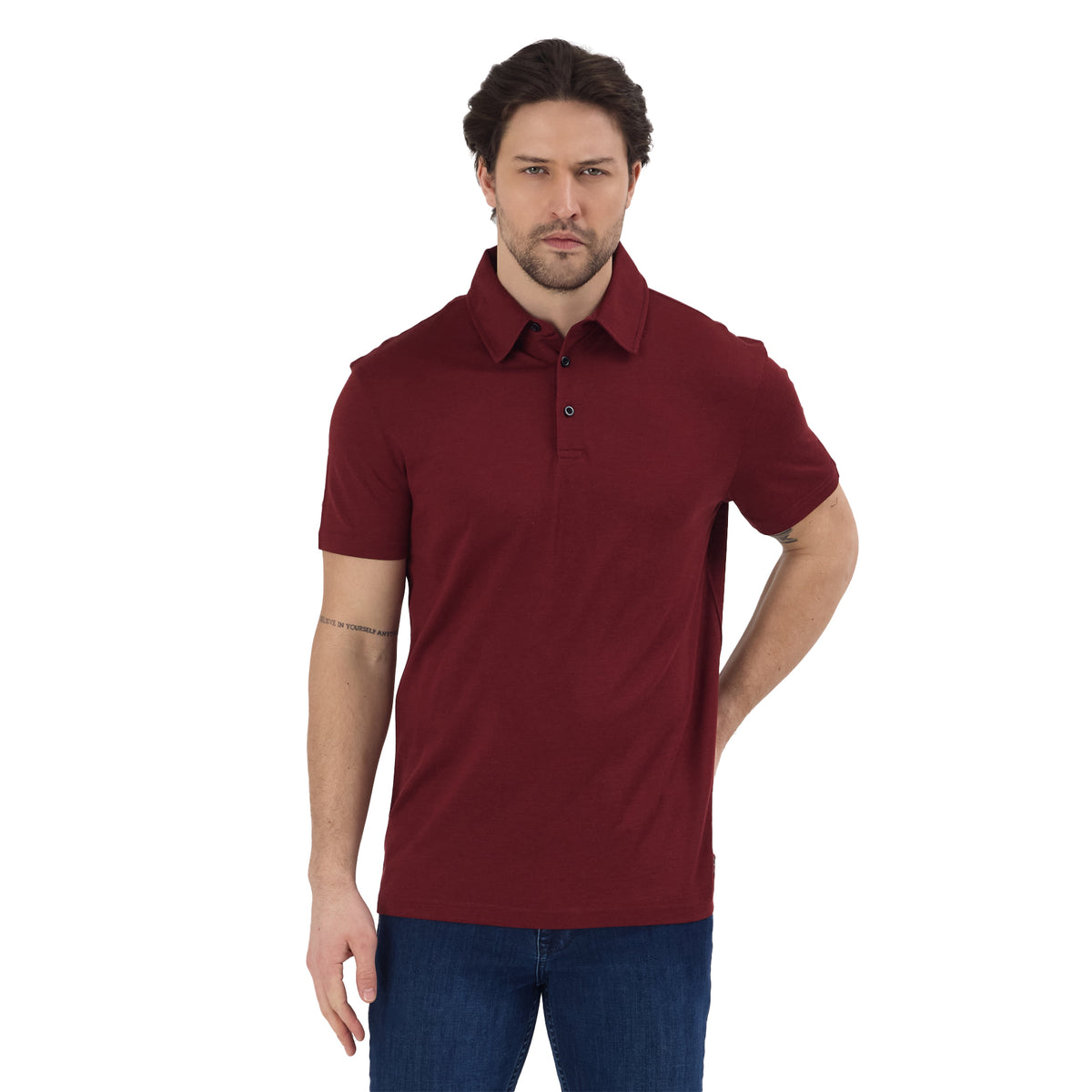 Merino Casual Polo-Shirt - 100% Merinowolle