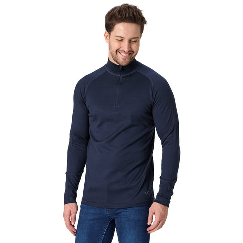Merino 250 Pullover 1/4 Zip Herren - BORA - 100% Merinowolle