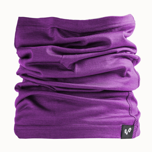 Merino Nackenwärmer in der Farbe Lila
