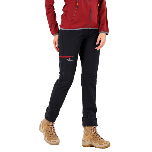 Dame in einer Merino Hose in Schwarz