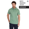 Mann trägt ISPO Award Winner Poloshirt in der Farbe grün von Woolona