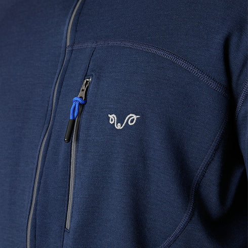 Hoodie - MAESTRO - 100% Merinowolle (Zip)