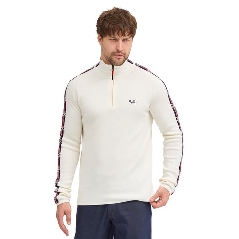 Merino Pullover Herren - NOYAN - 100% Merinowolle 1/4 (Zip)