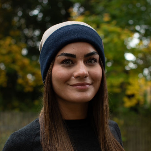 Wendbare 2in1 Mütze - 100% Mulesingfreie Merinowolle – Reverse - Nachhaltig & Warm