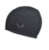 Anthrazitfarbener Beanie mit Logo Stitching