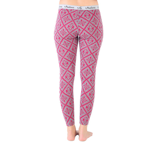 Pinke Leggings mit Sicht von hinten