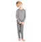 Merinowolle Kinderset Baselayer in Grau