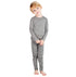 Merinowolle Kinderset Baselayer in Grau