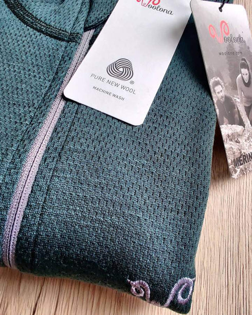 Langarmshirt aus 100% Merinowolle