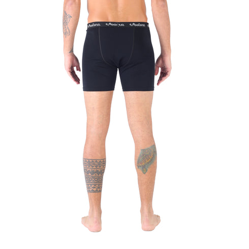 Schwarze Funktionsshort aus Merino
