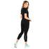 schwarze Sport Leggings aus Merinowolle seamless