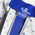 Kinder Schlafsack Merinowolle mit Reißverschluss in blau mit Sternchen