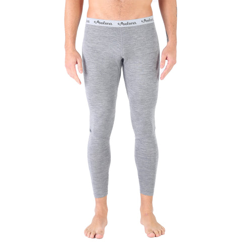 Eine lange Merino Unterhose in der Farbe Grau