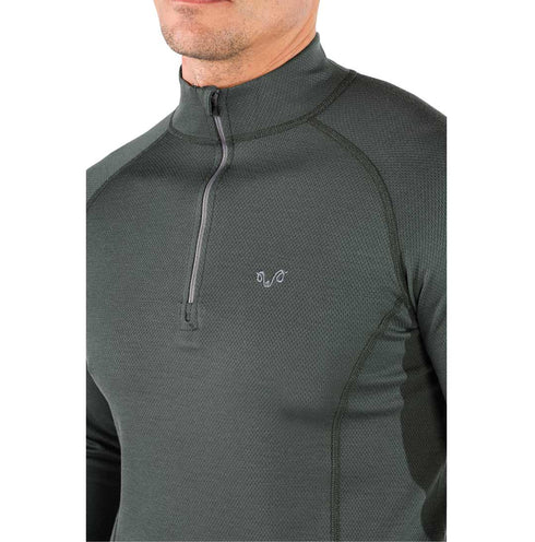 warmes Merino Langarmshirt grün