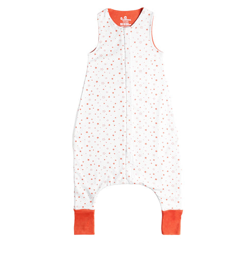 Schlafsack mit orangen Sternen aus Merino