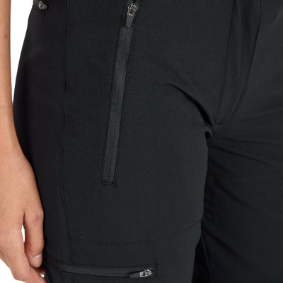 Wanderhose aus Merino mit Hosen und - Beintaschen mit Reißverschluss. 