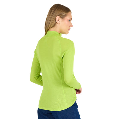 Merino Langarmshirt Damen - VEGA - 100% Merinowolle (Zip)