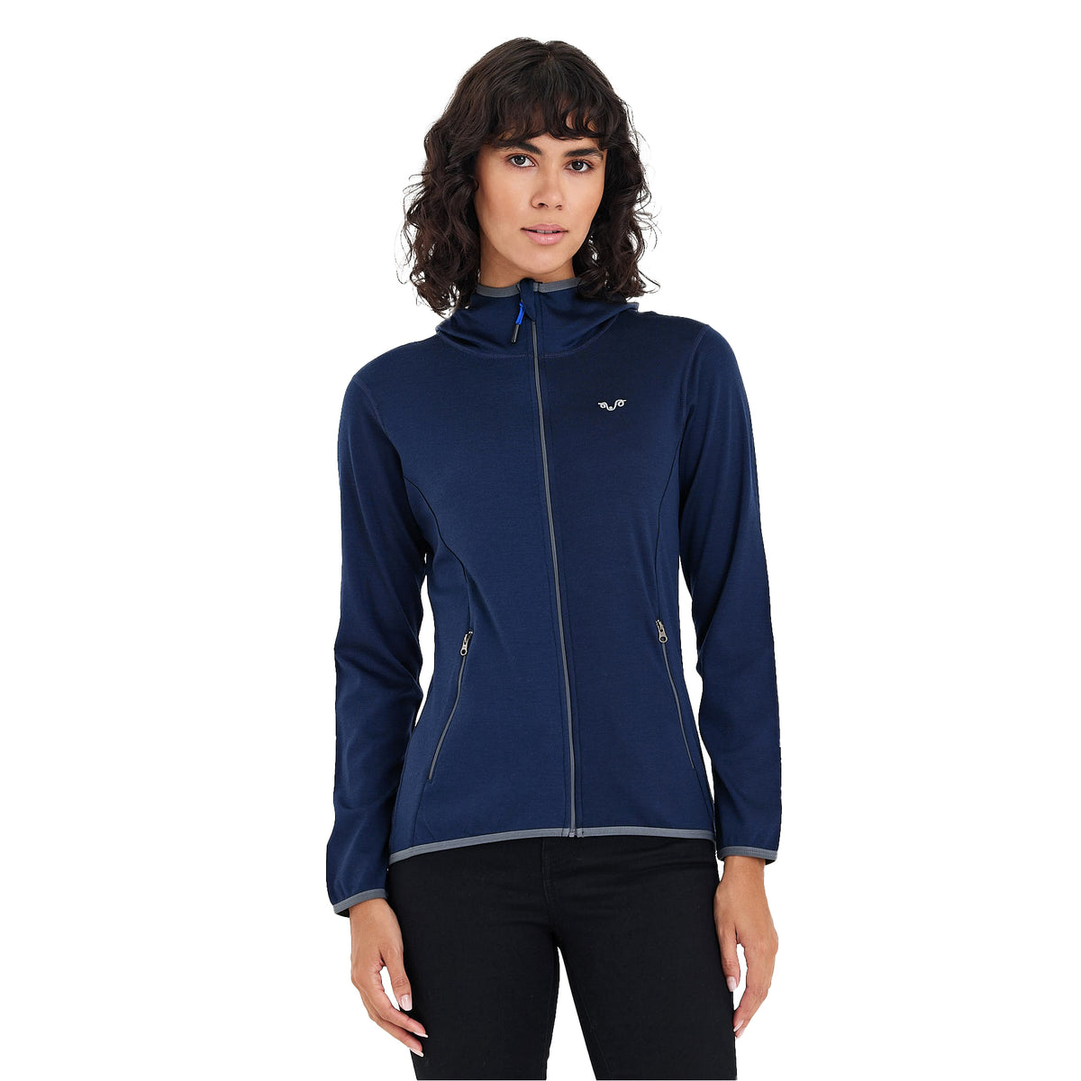 Damen Navy Jacke aus 100% Merinowolle