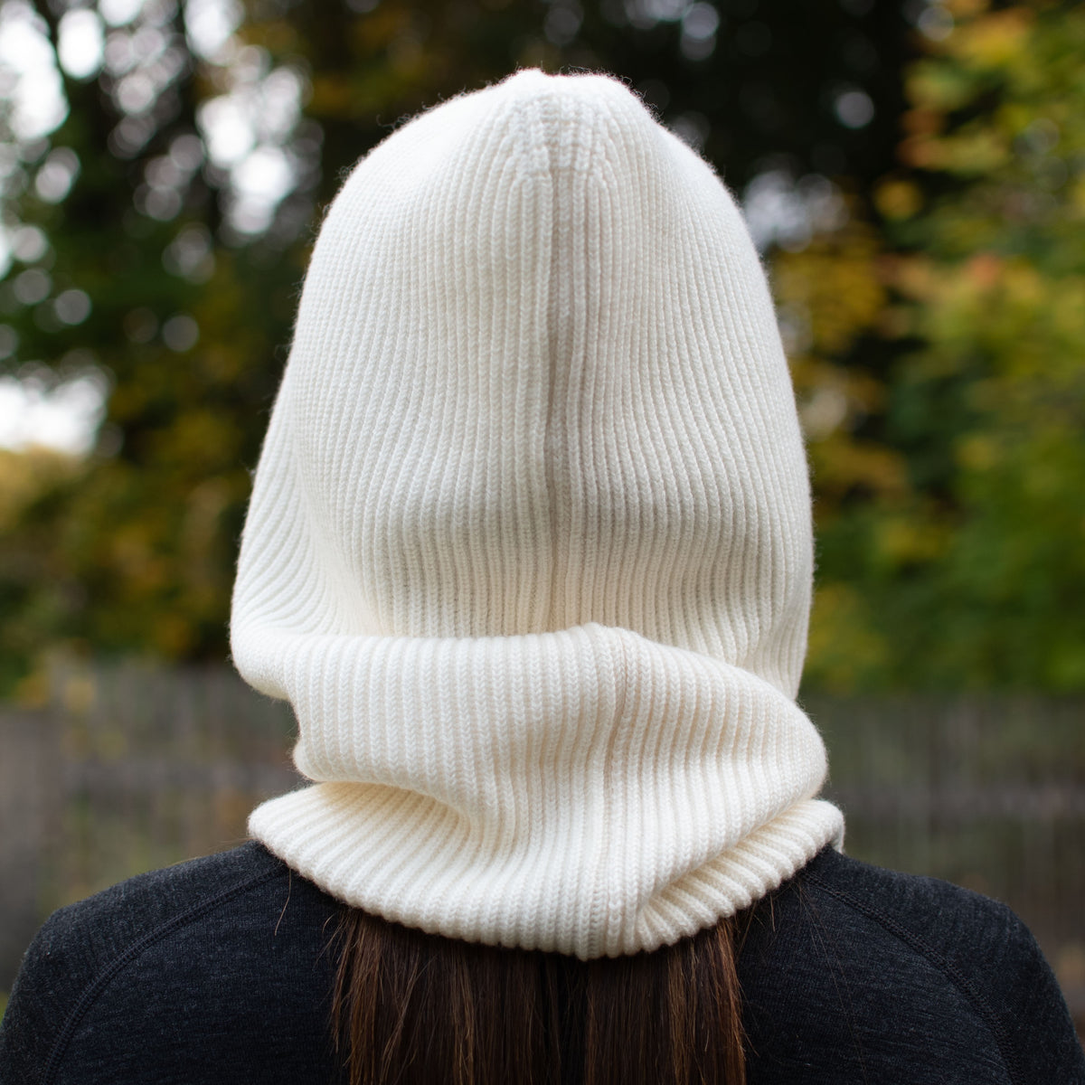 Kapuzenschal Balaclava - Fjara -  100% Merinowolle