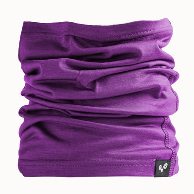 Merino Nackenwärmer in der Farbe Lila
