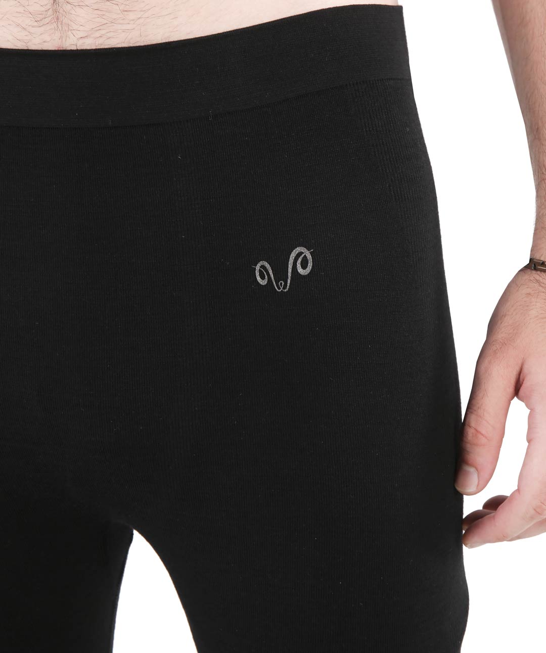 Lange schwarze Unterhose ohne Naht
