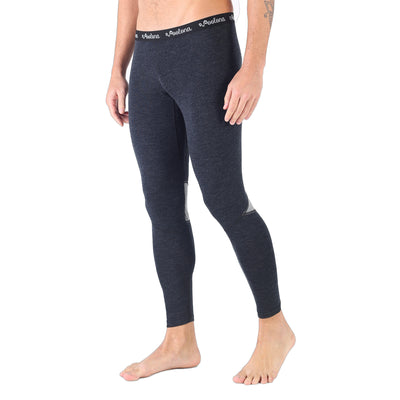 Lange Unterhose aus 100% Merinowolle in schwarz