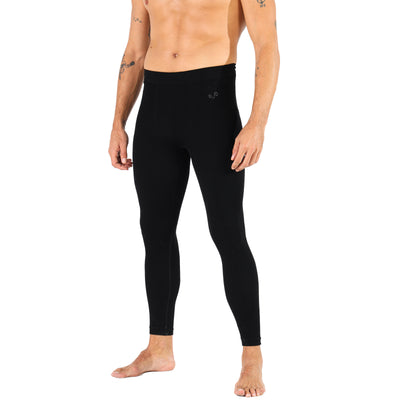 Nahtlose Merino Unterwäsche in schwarz