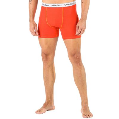 orange boxershorts aus merinowolle für herren